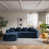 Dark Blue Chenille