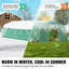 Walk-in Tunnel Greenhouse 29.53x9.84x6.6ft Galvanized Frame PE Cover Green