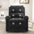 Manual Recliner Massage Recliner Chair Nursery Recliner Chair Swivel Rocker Recliner Sofa with a Side Storage Pocket for Living Room, Bedroom and Nursery, Black-644519503
