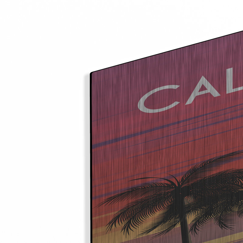 «California» par Omar Escalante, art mural en métal, H 36 po x l 24 po