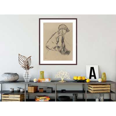 «Study of a Jockey» par Edgar Degas, impression giclée encadrée
