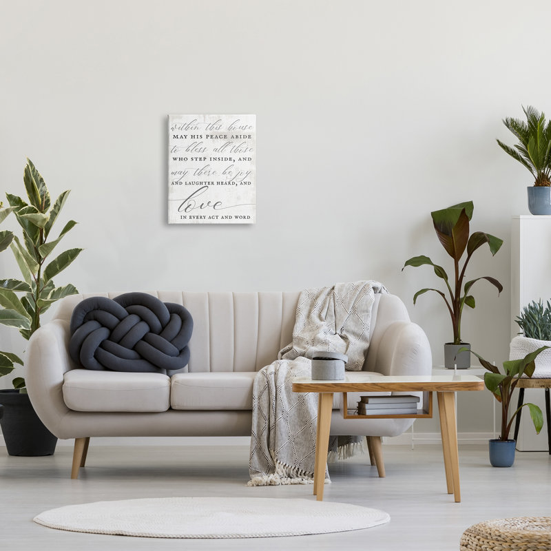 Art textuel sur toile tendue, H 20 po x l 16 po, Toile tendue