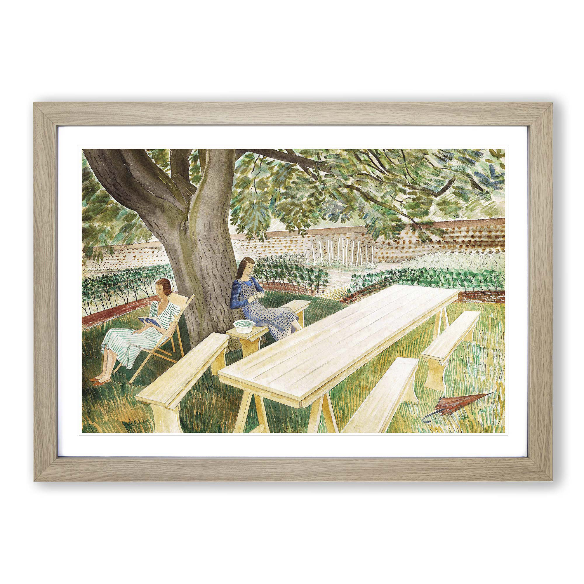 East Urban Home 'Resting 2' by Eric Ravilious Framed Painting Print ...