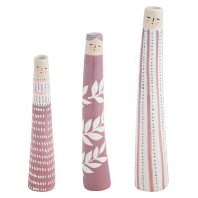 Ensemble de 3 vases Reyna