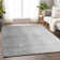 Premium Machine Washable Prisco Gray Rug