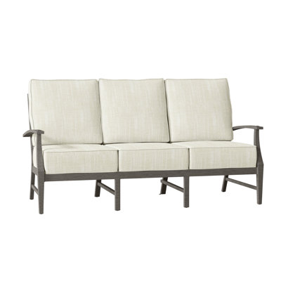 Croquet Aluminum Sofa - Slate Gray