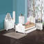 Miroir Flora 47 po x 38 po avec bijoux, finition blanche-1471809660