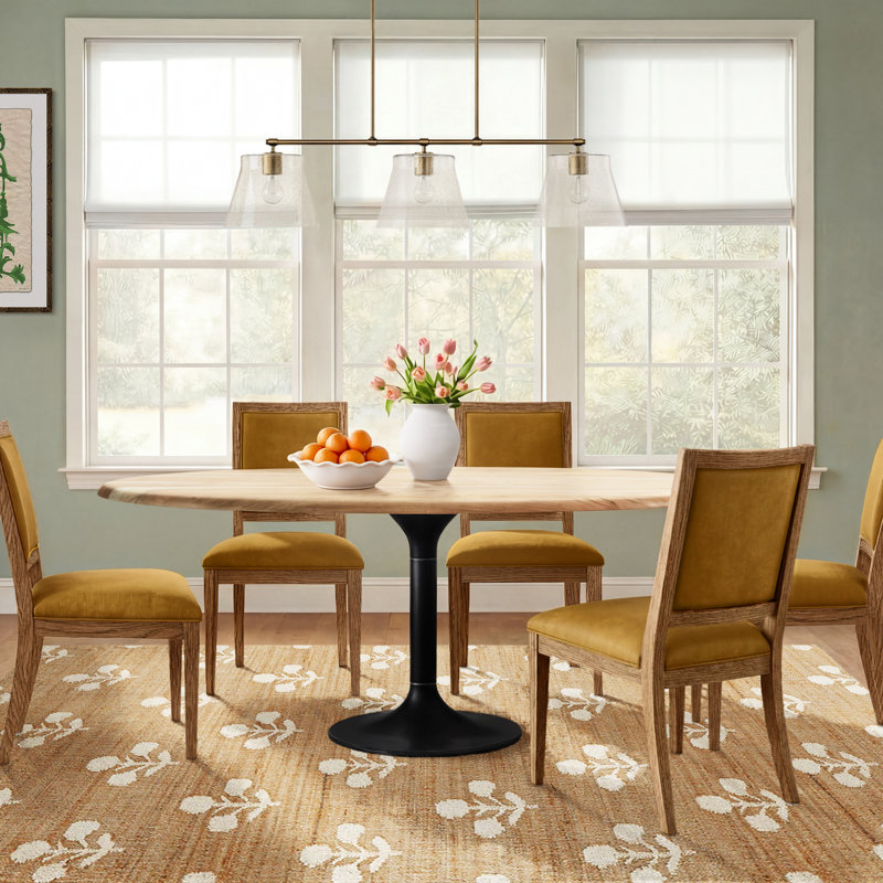 Collie Victorine Modern Dining Table, Wood, 30"H x 71"W x 36"D