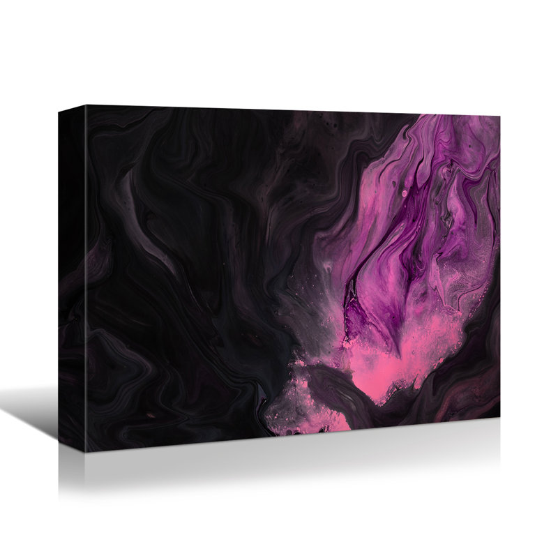 Peinture abstraite sur toile, H 18 po x l 12 po x P 1,5 po
