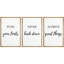 «Push Never Achieve Great Things», impression murale sur toile, 3 pièces-128128998-128128997