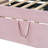 Twin Size Velvet Upholstered Daybed With Pop Up Trundle, Pink-1433331194