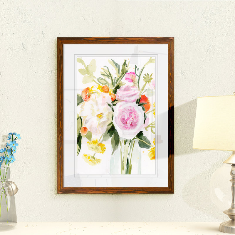 Reproduction d’art sur toile encadrée « loose arrangement ii » par paul cezanne, H 32 po x l 44 po x 1,25 po