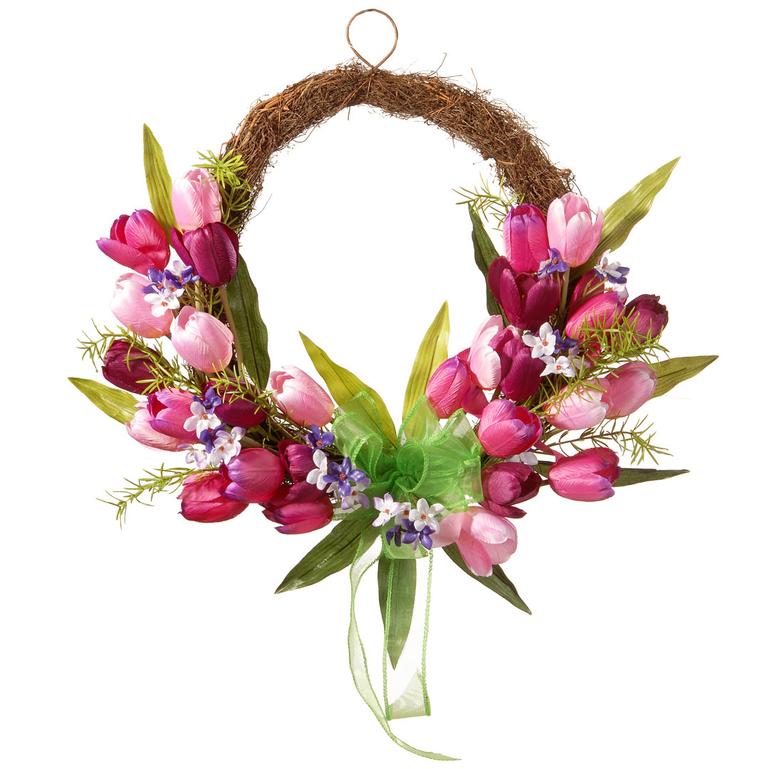 20" Tulip Twig Wreath The Holiday Aisle®
