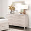 Commode à 6 tiroirs avec plateau à bijoux Modern Glam