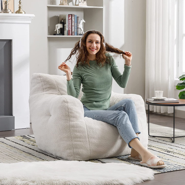 Genuine Fur Bean Bag Chair and Lounger Trule