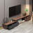 Minimalist Walnut Rectangle Extendable Tv Stand With 3 Drawers Up To 120"