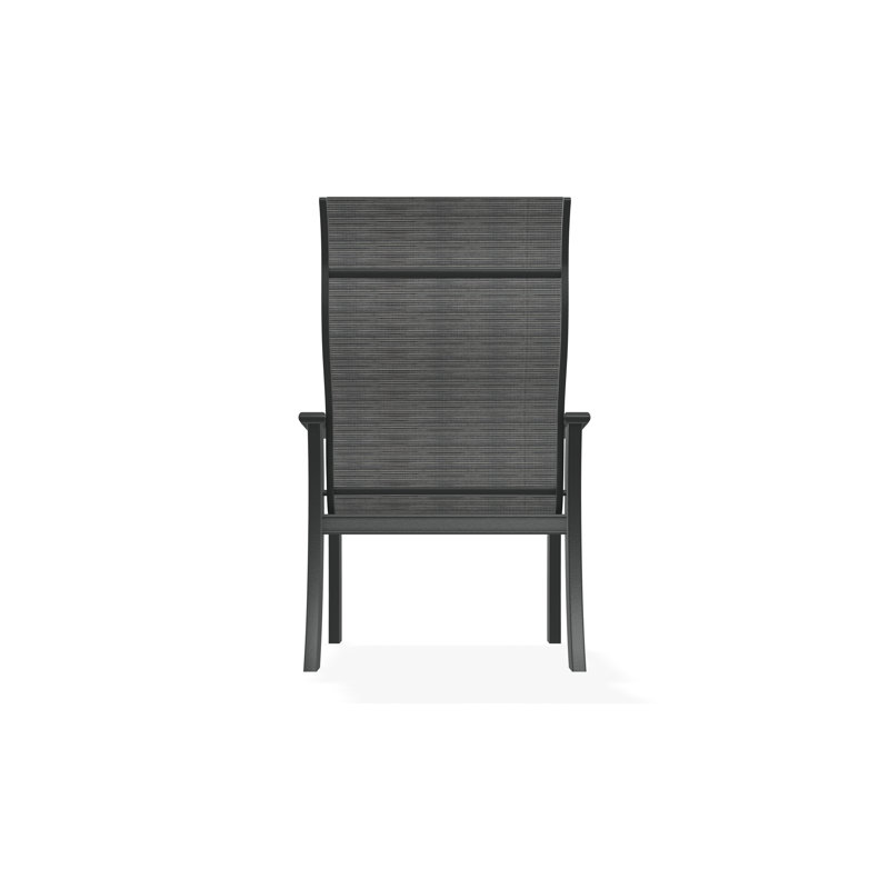 St. Catherine Polymer Outdoor Lounge Chair, Graphite, Destiny Steel