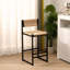 Ensemble de 2 tabourets de bar tissés à la main avec tabourets de bar à hauteur de comptoir pour la cuisine, la maison et le bureau-210628799
