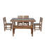 Ensemble de table et chaises d'extérieur en bois d'acacia de haute qualité, convenant au patio, au balcon et à la cour-1541184782
