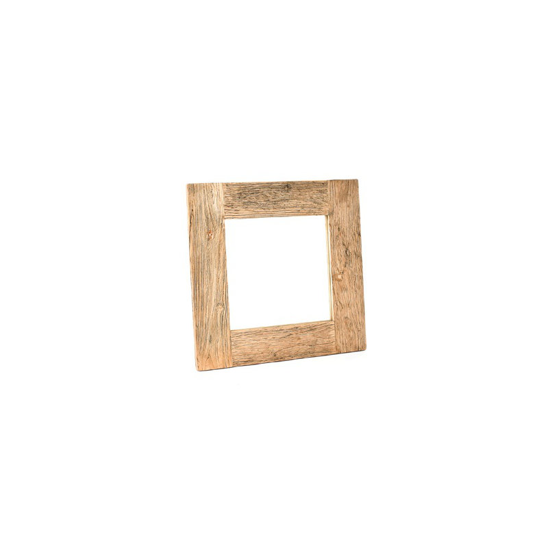 Wood Flat Wall Mirror