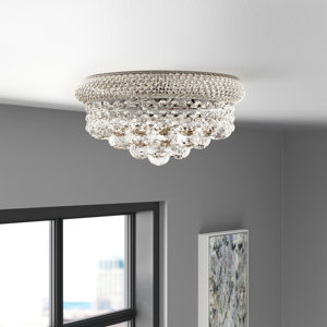 Hallsburg 8 - Light 16" Chandelier Style Tiered Flush Mount