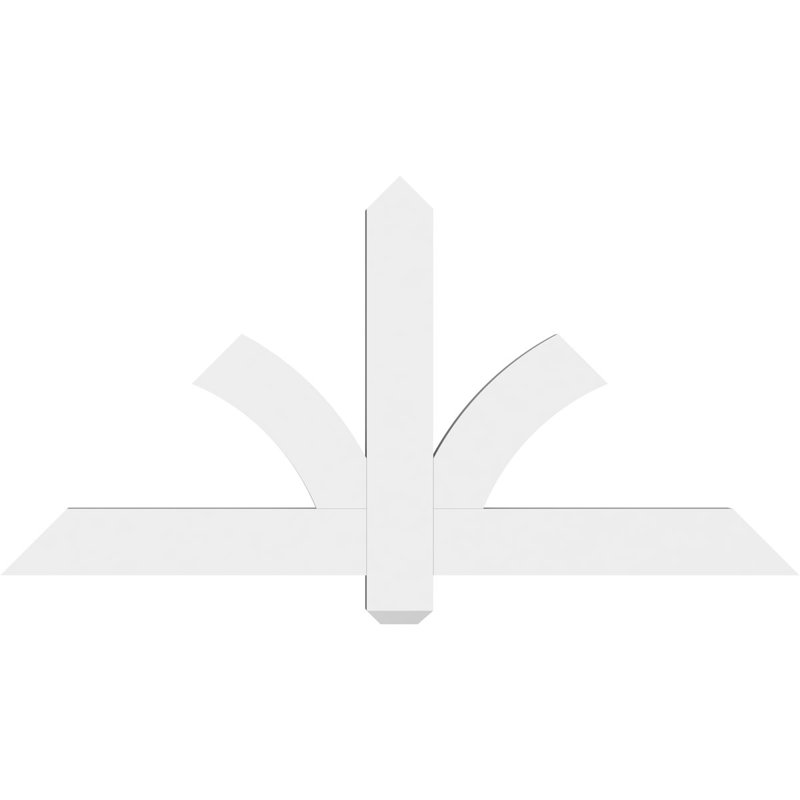 Support pour pignon en PVC Redmond, H 24 po x l 48 po (pas: 12/12), P 2 po x F 4 po