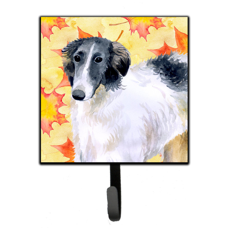 Eliane Metal Wall Organizer with Key Hooks, Brown/Salmon/Blue, Borzoi