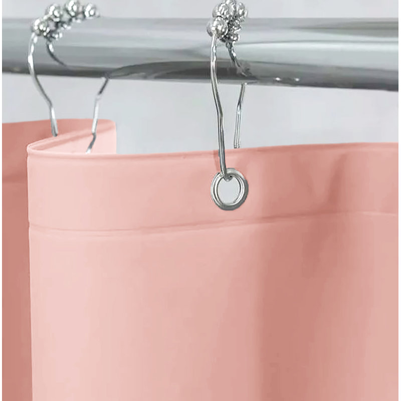 Doublure de rideau de douche 70 po x 72 po PEVA rosée imperméable