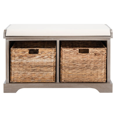 Briananthony Linen Upholstered Storage Bench