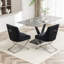 Chaise d'appoint rembourrée en velours Elian-293064306