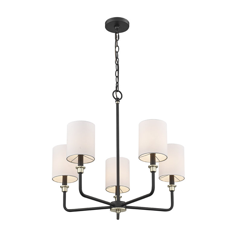5 - Light Steel Dimmable Chandelier