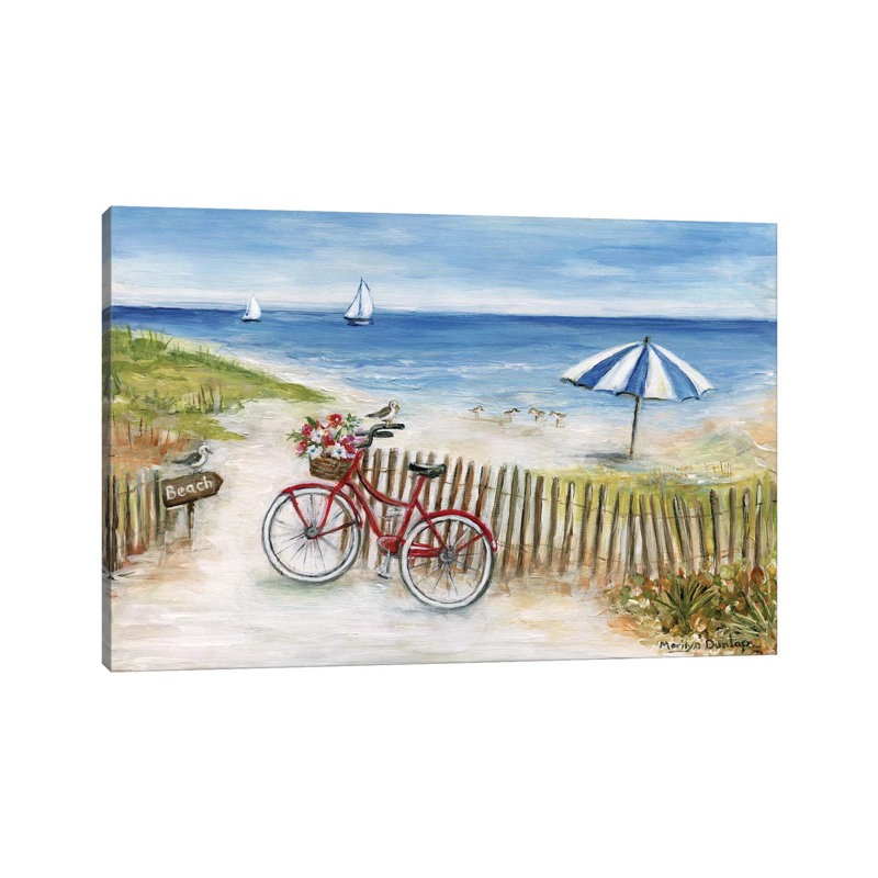 Beach Ride II by Marilyn Dunlap - Wrapped Canvas Gallery-Wrapped Canvas Giclée, 66.04 cm H x 45.72 cm W x 1.91 cm D