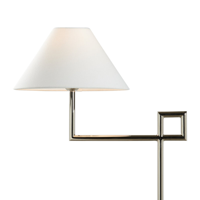 St. Dunstan Floor Lamp, Polished Nickel