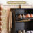 Narrow Mid-Century Shoe Cabinet With 4 Flip Drawers And Rattan Doors, Freestanding Entryway Shoe Organizer Rack, Black, 42.1" Wide | Gift Idea-2093226854