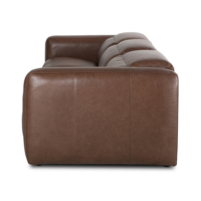 Radley 124" Leather Power Reclining Sofa, Sonoma Coco Top Grain Leather