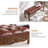Walnut Upholstered Bench-60959721