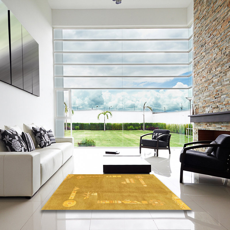 Abstract Indoor Rug, Square 7'
