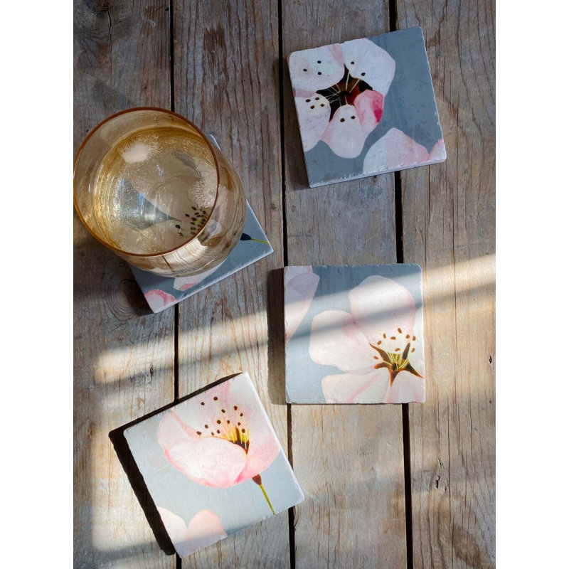 Ensemble de sous-verres carrés 4 pièces