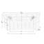 Canapé modulaire en velours 2 places-87383387