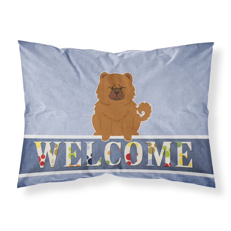 Taie d’oreiller welcome, Chow-chow roux