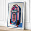 Jukebox Retro - Wrapped Canvas-1695447001-1695447003