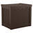 Suncast Wicker 22 Gallon Water Resistant Resin Deck Box in Java