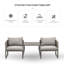 Junita Powder Coated Steel Outdoor Bench