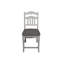 Chaises contemporaines à hauteur de comptoir rembourrées avec coussin de siège et échelle 2Pc