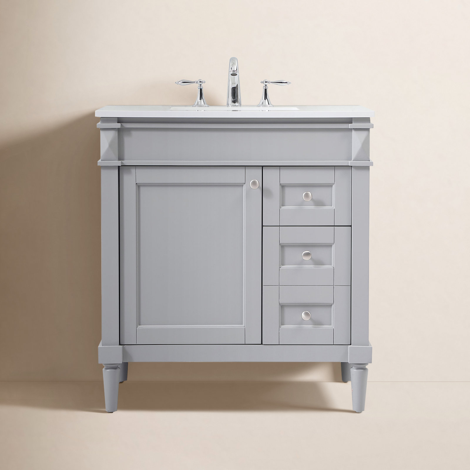 Readington 32'' Single Bathroom Vanity, Gray