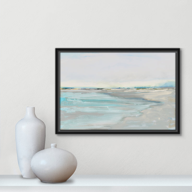 «Inlet at Dusk Print» par Val Rhodes, H 13,5 po x l 19,5 po, Noir
