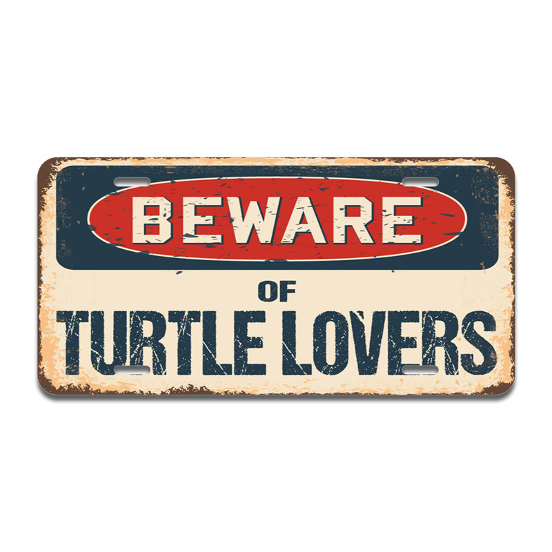 Cadre en aluminium Beware of Turtle Lovers
