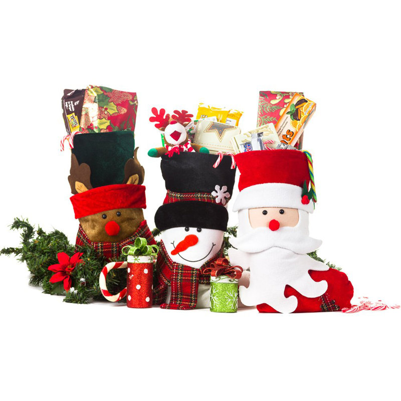 Ensemble de 3 bas de Noël 3D 3 pièces