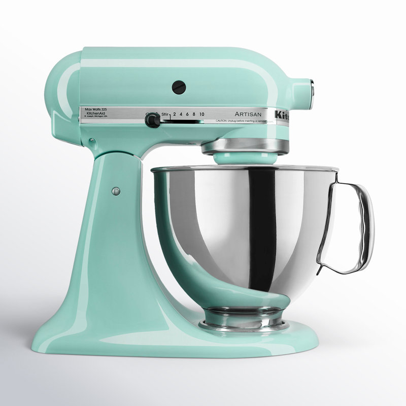 Batteur sur socle à tête inclinable de 5 pte Artisan® de KitchenAid®, Glace