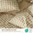 Bedsure 100% Washed Cotton Duvet Cover King Size, Classic Yarn-Dyed Gingham Duvet Cover Set Enhances Bedroom Comfort And Style, Gentlesoft Checkered Bedding Set-123119627-123119629